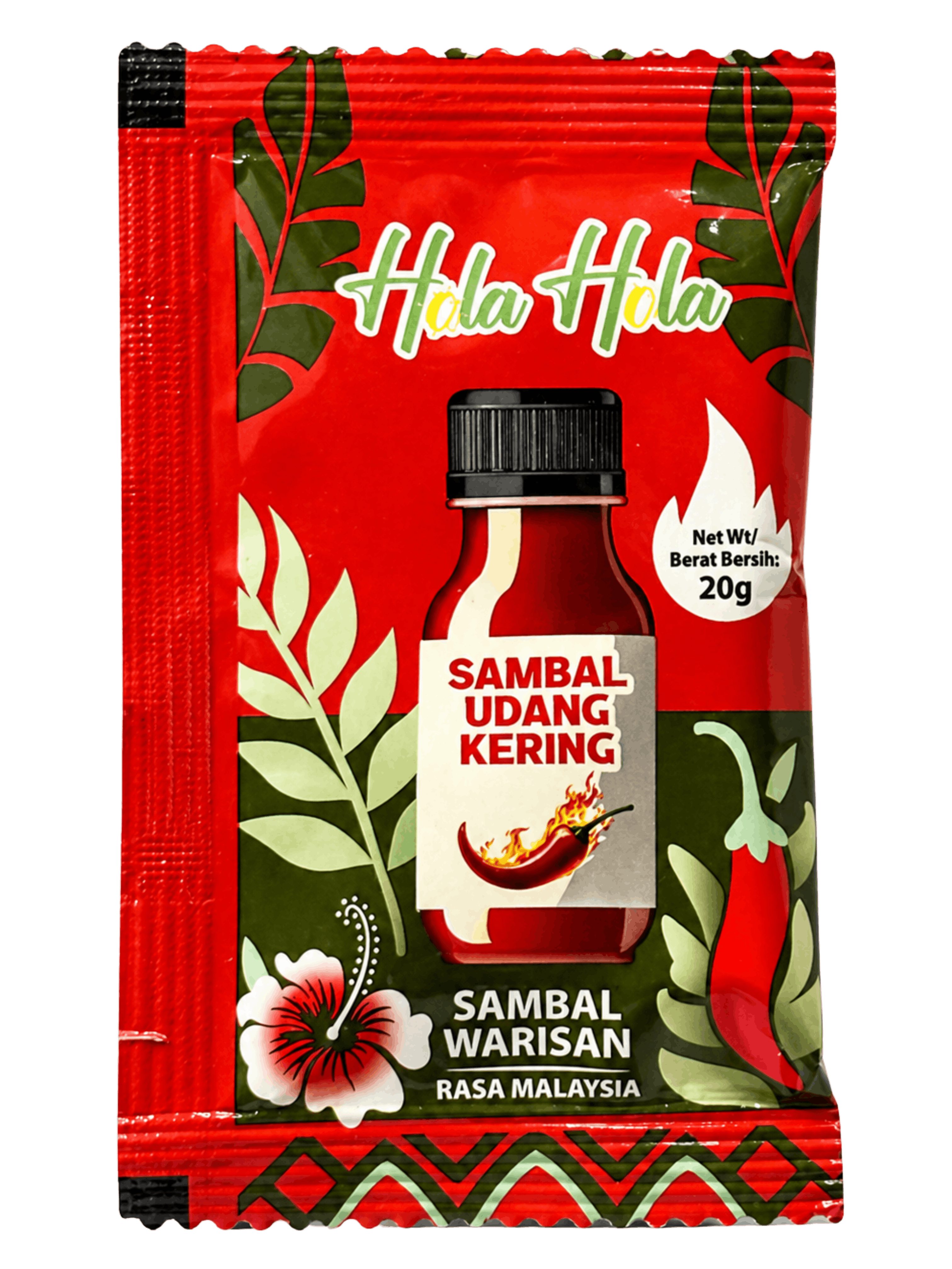Single-serve sambal sachet